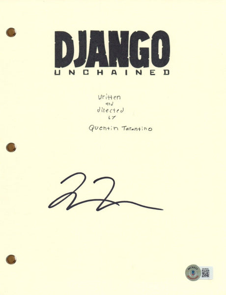 Quentin Tarantino Signed Django Unchained Movie Script Screenplay Autograph BAS