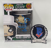 Alice Cooper Signed Autographed Funko Pop Rocks #68 Figure Beckett COA