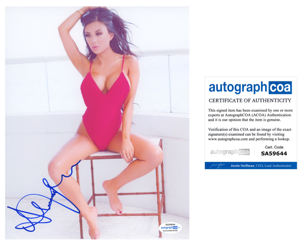 Stacey Shalene Signed Autographed 8x10 Photo Sexy Model ACOA COA