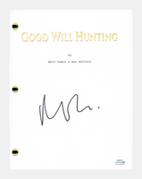 Matt Damon Signed Autographed Good Will Hunting Movie Script Screenplay ACOA COA