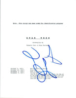 Zoe Saldana Signed Autographed STAR TREK Full Movie Script COA