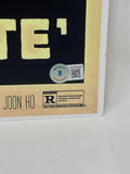Bong Joon-ho Signed Autographed Parasite Movie Poster 12x18 Director Beckett COA