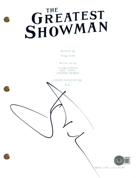 Hugh Jackman Signed The Greatest Showman Full Movie Script Autograph Beckett COA
