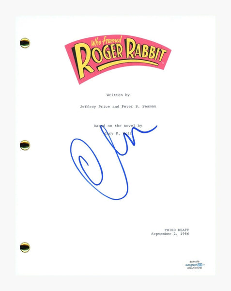 Charles Fleischer Signed Autograph WHO FRAMED ROGER RABBIT Movie Script ACOA COA