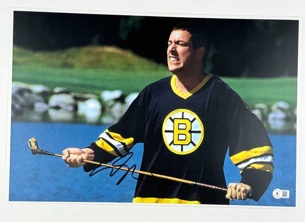 Adam Sandler Signed Happy Gilmore 12x18 Photo Poster Autograph Beckett COA