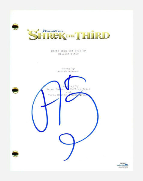Antonio Banderas Signed Autographed Shrek The Third Movie Script ACOA COA