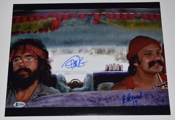 Cheech Marin & Tommy Chong Signed Autograph 11x14 Photo Up In Smoke Beckett COA