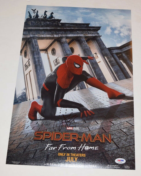 Zendaya Coleman Signed SPIDER-MAN FAR FROM HOME 12x18 Movie Poster PSA/DNA COA