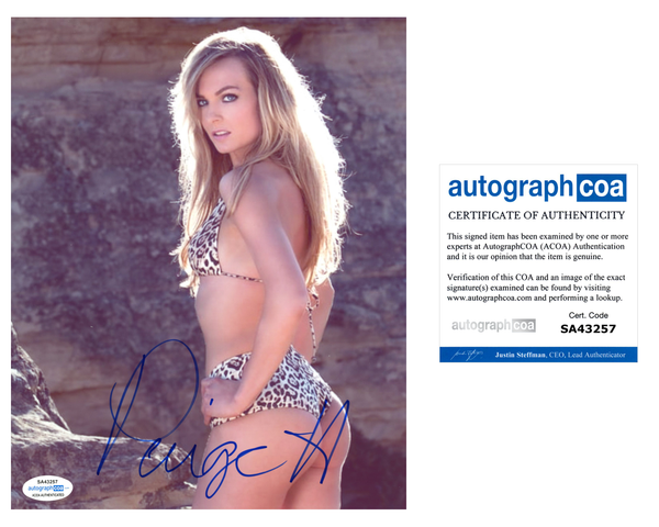 Paige Hudson Signed Autographed 8x10 Photo Sexy Model ACOA COA