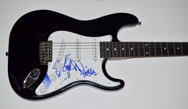 Cheap Trick Signed Autographed Electric Guitar x4 Robin Zander Rick Tom ACOA COA