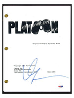 Willem Dafoe Signed Autographed PLATOON Movie Script Screenplay COA