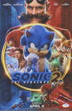 Pat Casey & Tim Miller Signed Sonic The Hedgehog 2 11x17 Movie Poster ACOA COA