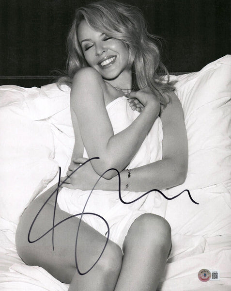 Kylie Minogue Signed Autograph 11x14 Photo Pop Singer Beckett COA