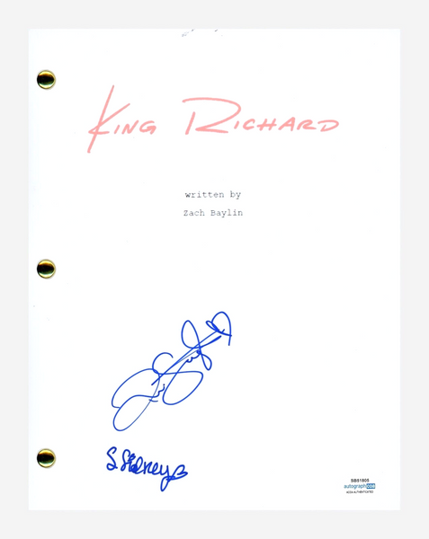 Saniyya Sidney & Demi Singleton Signed King Richard Movie Script ACOA COA