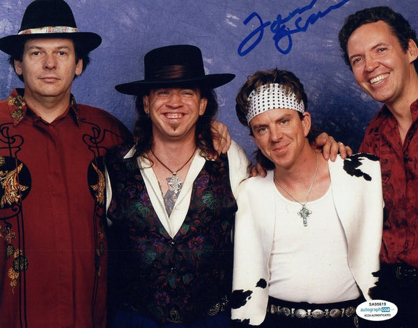 Tommy Shannon Signed 8x10 Photo Stevie Ray Vaughan Double Trouble ACOA COA