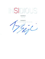 Ty Simpkins Signed Autographed INSIDIOUS Full Movie Script COA