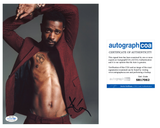 LaKeith Stanfield Signed 8x10 Photo Atlanta Get Out Actor Shirtless ACOA COA