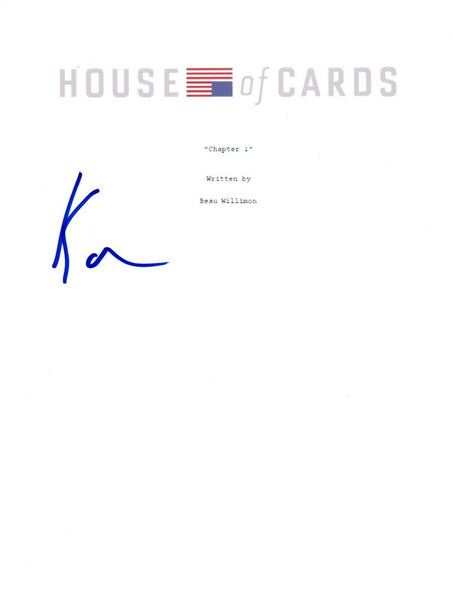 Kate Mara Signed Autographed HOUSE OF CARDS Pilot Episode Script COA