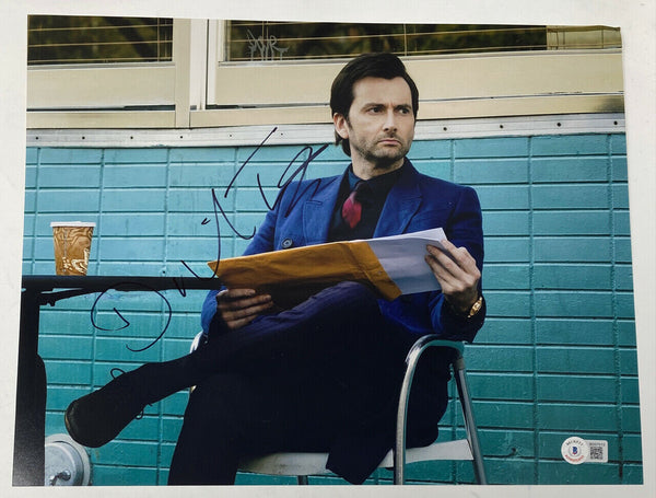 David Tennant Signed Autograph 11x14 Photo Jessica Jones Doctor Who Beckett COA