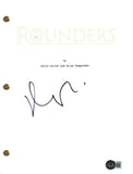 Matt Damon Signed Autograph Rounders Movie Script Full Screenplay Beckett COA