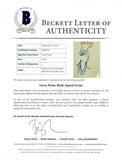 Daniel Radcliffe Rupert Grint Signed Harry Potter Chamber Secrets Script BAS COA