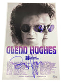 Glenn Hughes Signed Autographed 12x18 Tour Poster Photo Deep Purple Beckett COA