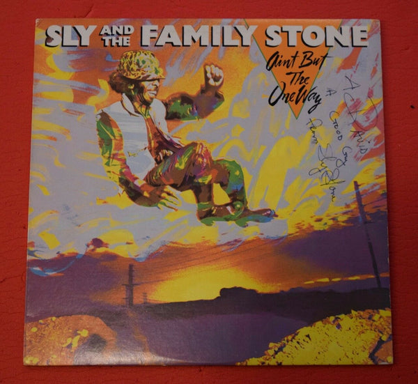 Sly Stone Signed Autograph Ain't But The One Way The Family Stone Record Album