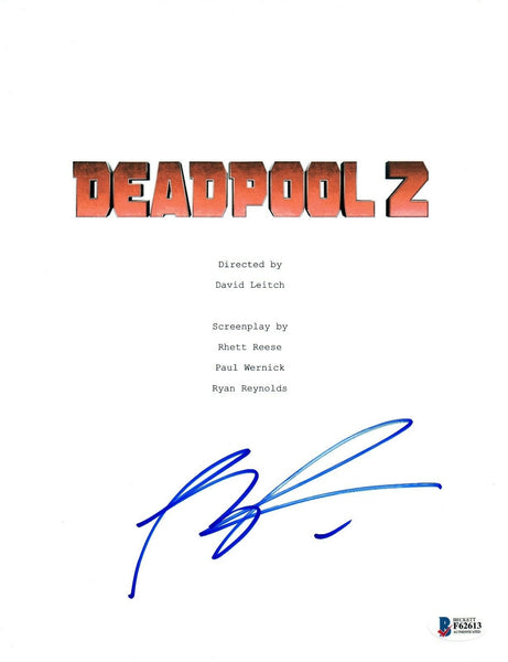 Rob Liefeld Signed Autographed DEADPOOL 2 Movie Script Cover Creator BAS COA