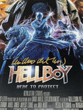 Guillermo Del Toro Signed Autographed Hellboy 12x18 Movie Poster Beckett COA