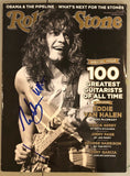 Eddie Van Halen Signed Autographed Rolling Stone Magazine VAN HALEN COA
