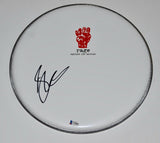 Brad Wilk Signed Autograph 12" Drumhead RAGE AGAINST THE MACHINE Beckett BAS COA
