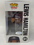 Lewis Hamilton Signed Autograph Funko Pop Racing Formula 1 One F1 #01 ACOA COA
