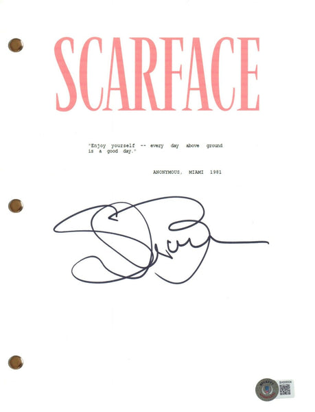 Steven Bauer Signed Autograph Scarface Movie Script Screenplay Beckett COA