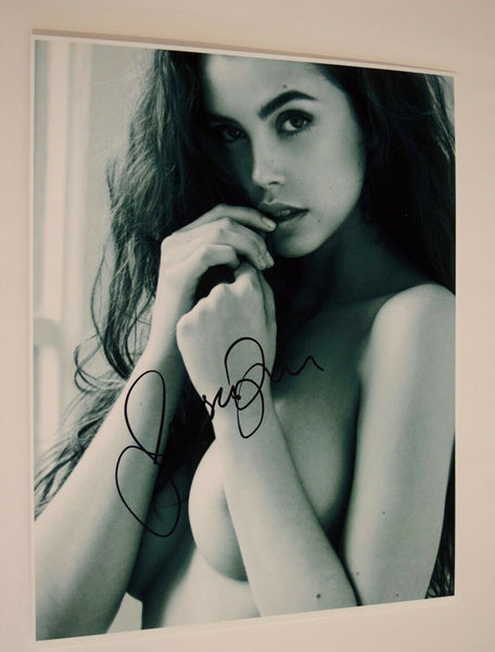 Jessica Buch Signed Autographed 11x14 Photo Hot Sexy Model Topless COA AB