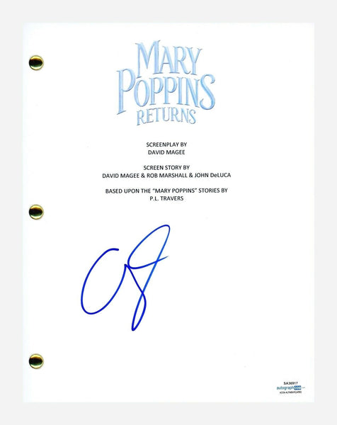Emily Blunt Signed Autographed MARY POPPINS RETURNS Movie Script ACOA COA