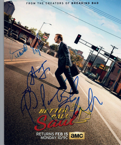 BETTER CALL SAUL Cast Signed Autograph 8x10 Photo by 4 Bob Odenkirk Esposito COA