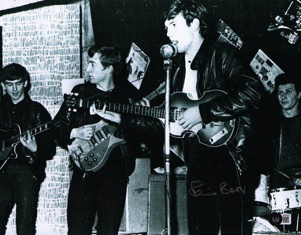 Pete Best The Beatles Signed Autographed 11x14 Photo Drummer Beckett COA