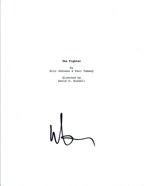 Mark Wahlberg Signed Autographed THE FIGHTER Movie Script COA VD