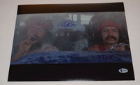 Cheech Marin & Tommy Chong Signed Autographed 11x14 Photo UP IN SMOKE BAS COA