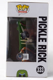 Dan Harmon Signed Funko Pop Rick and Morty Pickle Rick 333 Autograph Beckett COA