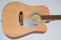 Lindsey Buckingham Christine McVie Signed Acoustic Guitar Fleetwood Mac BAS COA