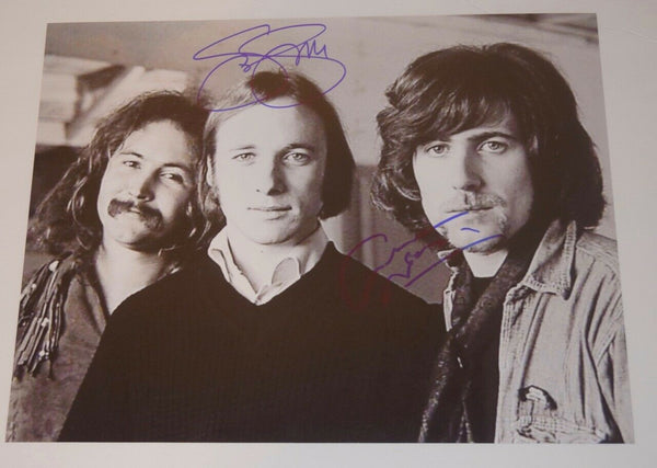 Graham Nash & Stephen Stills Signed Autograph 11x14 Photo Crosby Stills Nash COA