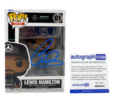 Lewis Hamilton Signed Autograph Funko Pop Racing Formula 1 One F1 #01 ACOA COA