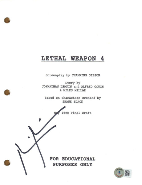 Miles Millar Signed Autograph Lethal Weapon 4 Movie Script Screenplay BAS COA