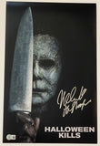 Nick Castle Signed Halloween Kills 11x17 Movie Poster Michael Myers Beckett COA