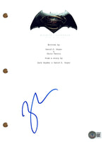 Zack Snyder Signed Autograph Batman v Superman Full Movie Script Beckett COA