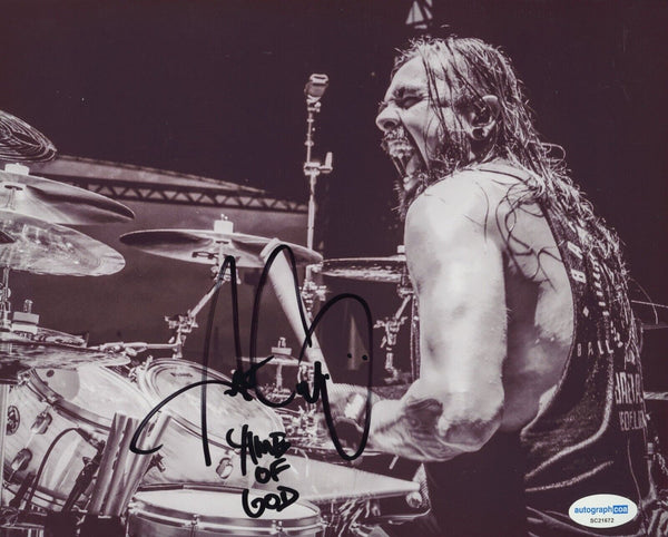 Art Cruz Signed Autograph 8x10 Photo Lamb of God Metal Drummer Prong ACOA COA