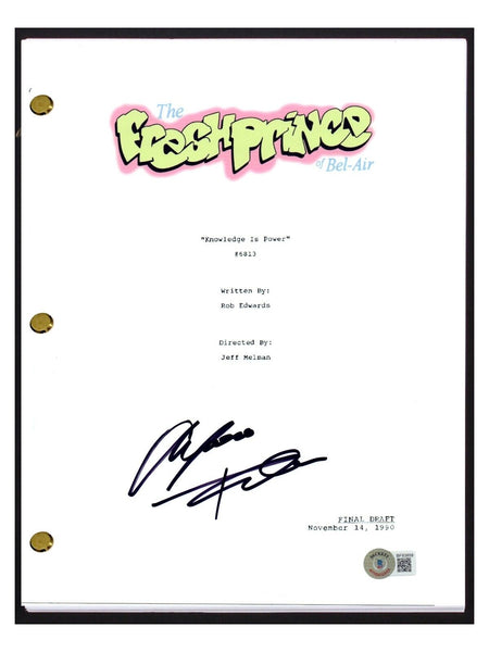Alfonso Ribeiro Signed The Fresh Prince of Bel-Air Episode Script Beckett COA