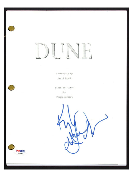 Kyle MacLachlan Signed Autographed DUNE Movie Script Screenplay PSA/DNA COA