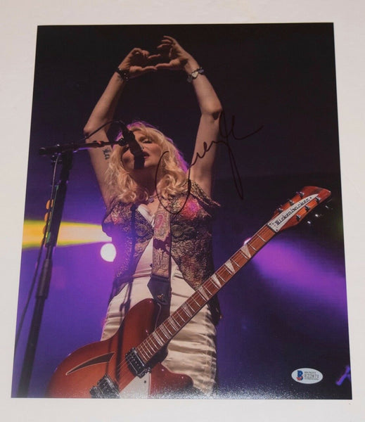 Courtney Love Signed Autographed 11x14 Photo HOLE Kurt Cobain's Wife Beckett COA